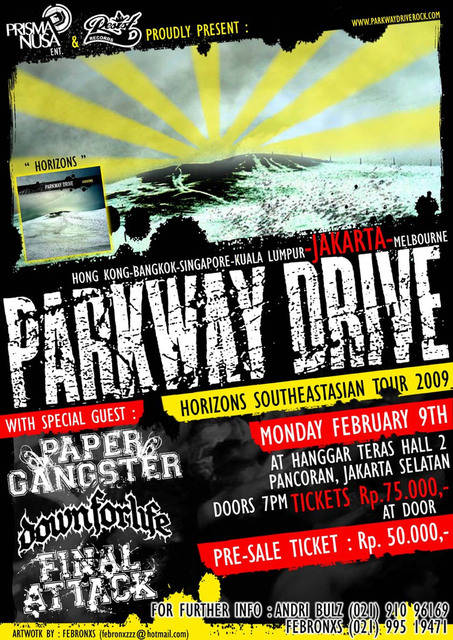 parkway drive killing with a smile. Parkway Drive mengadakan