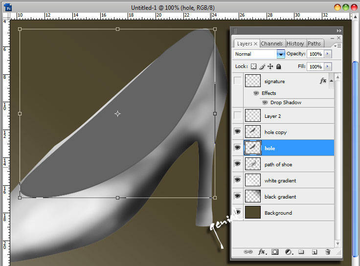 Lady Shoes in Vector