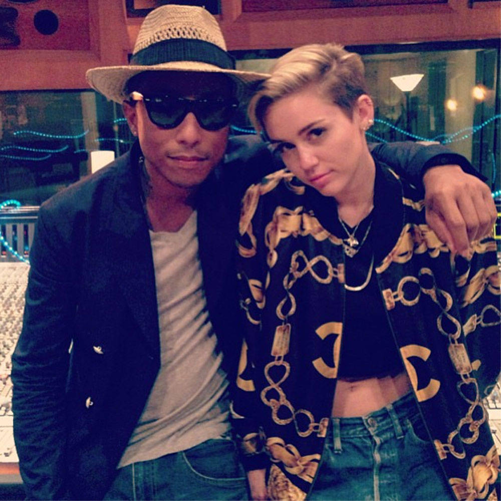 Miley cyrus pharrell doctor. Pharrell and Miley Cyrus. Фаррелл Уильямс с женой. Pharrell Williams & Miley Cyrus - Doctor (work it out).