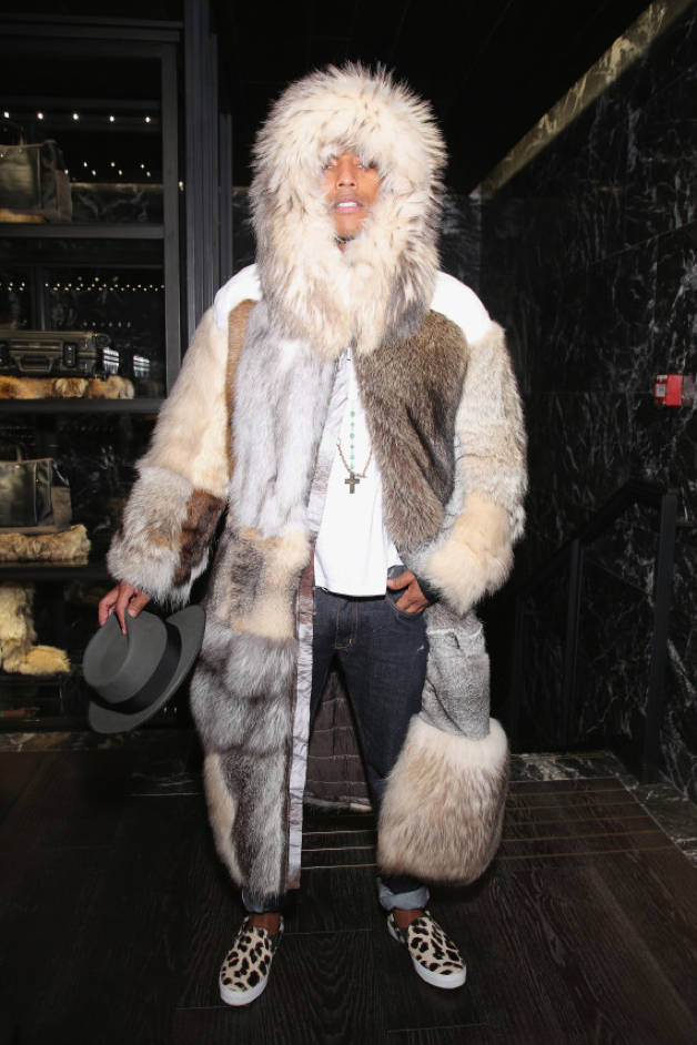 PETA Asks Pharrell Williams To Stop Wearing Fur