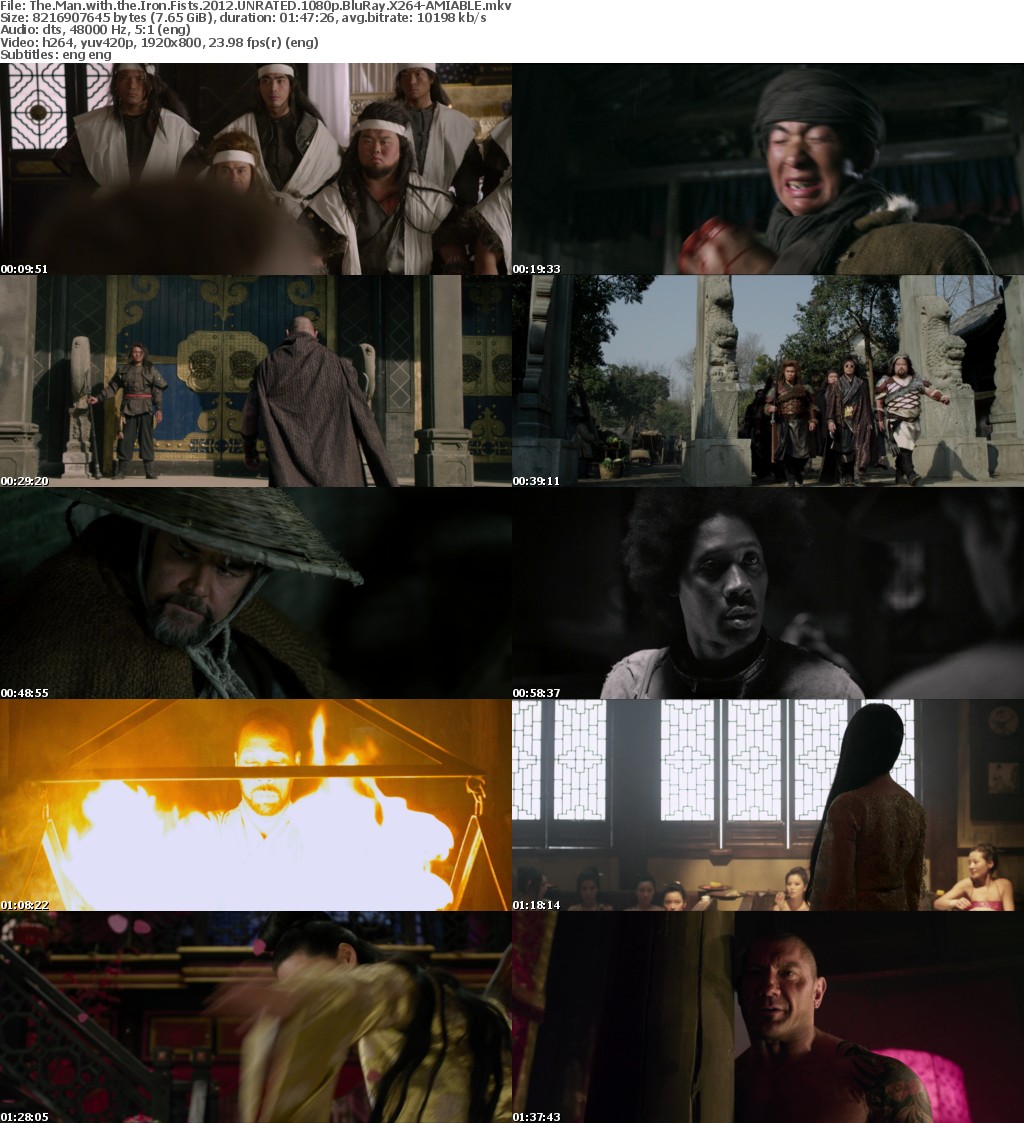 The Man with the Iron Fists 2012 UNRATED 1080p BluRay X264-AMIABLE The Man with the Iron Fists 2012 UNRATED 1080p BluRay X264-AMIABLE