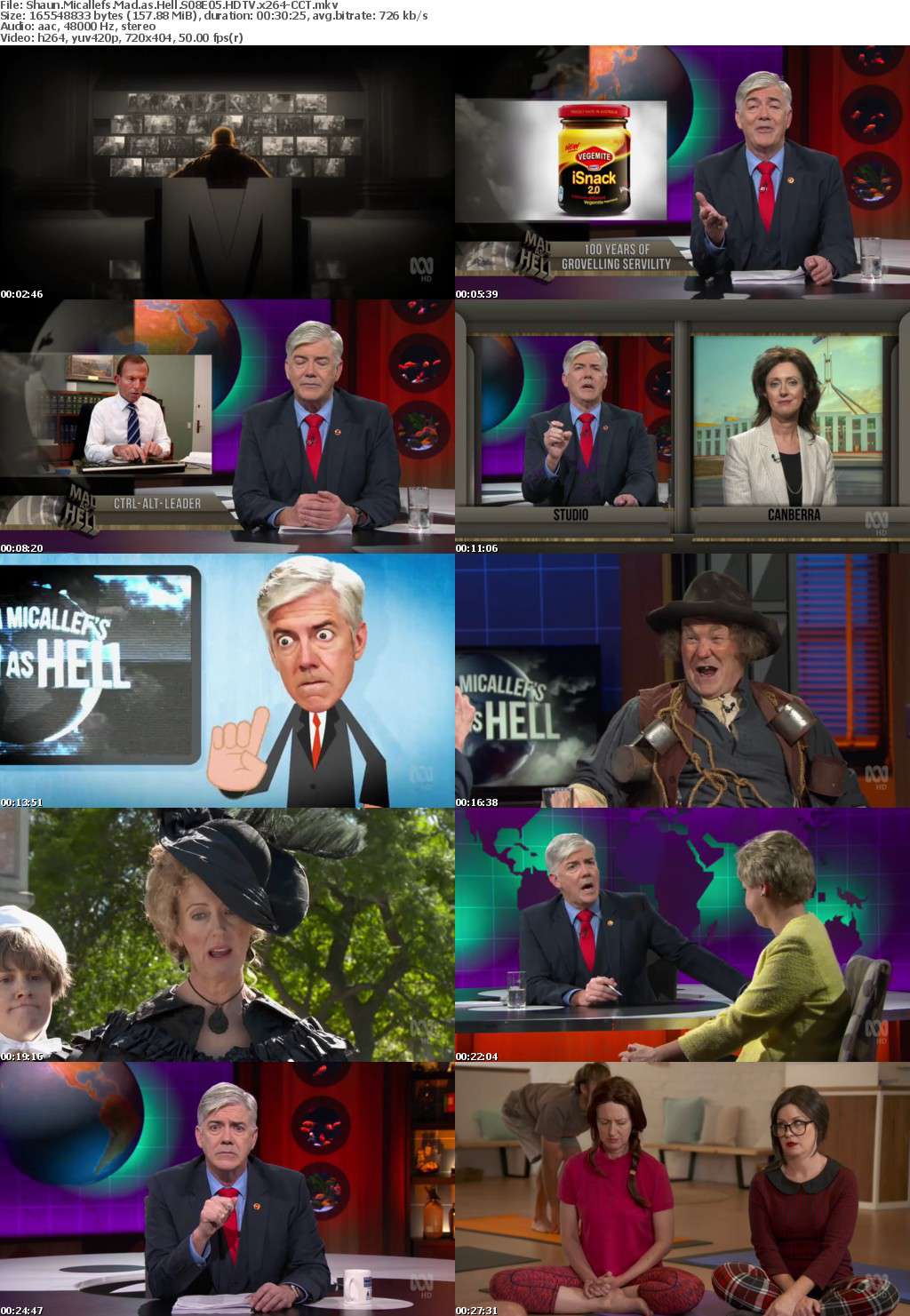 Shaun Micallefs Mad as Hell S08E05 HDTV x264-CCT Shaun Micallefs Mad as Hell S08E05 HDTV x264-CCT