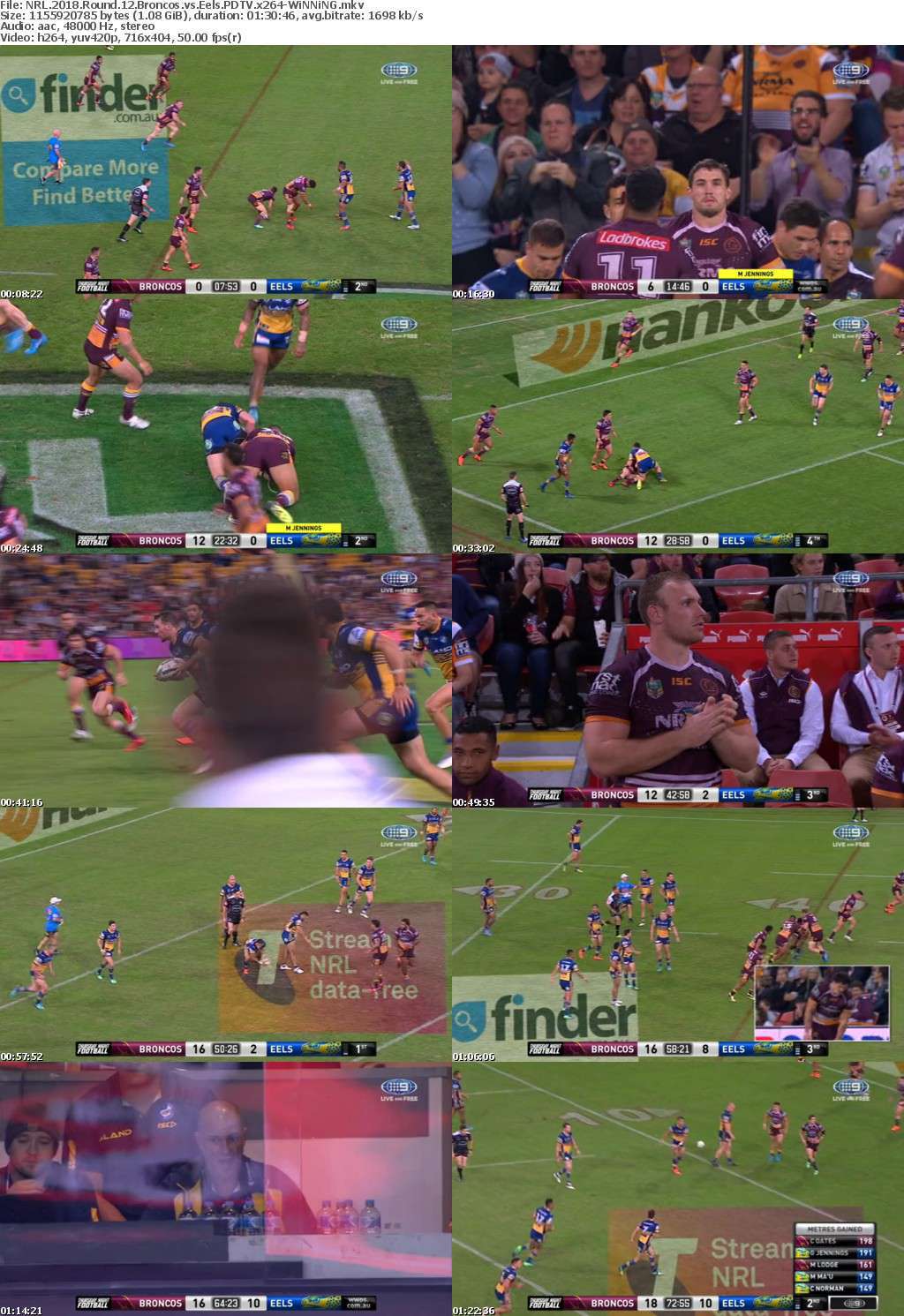 NRL 2018 Round 12 Broncos vs Eels PDTV x264-WiNNiNG NRL 2018 Round 12 Broncos vs Eels PDTV x264-WiNNiNG