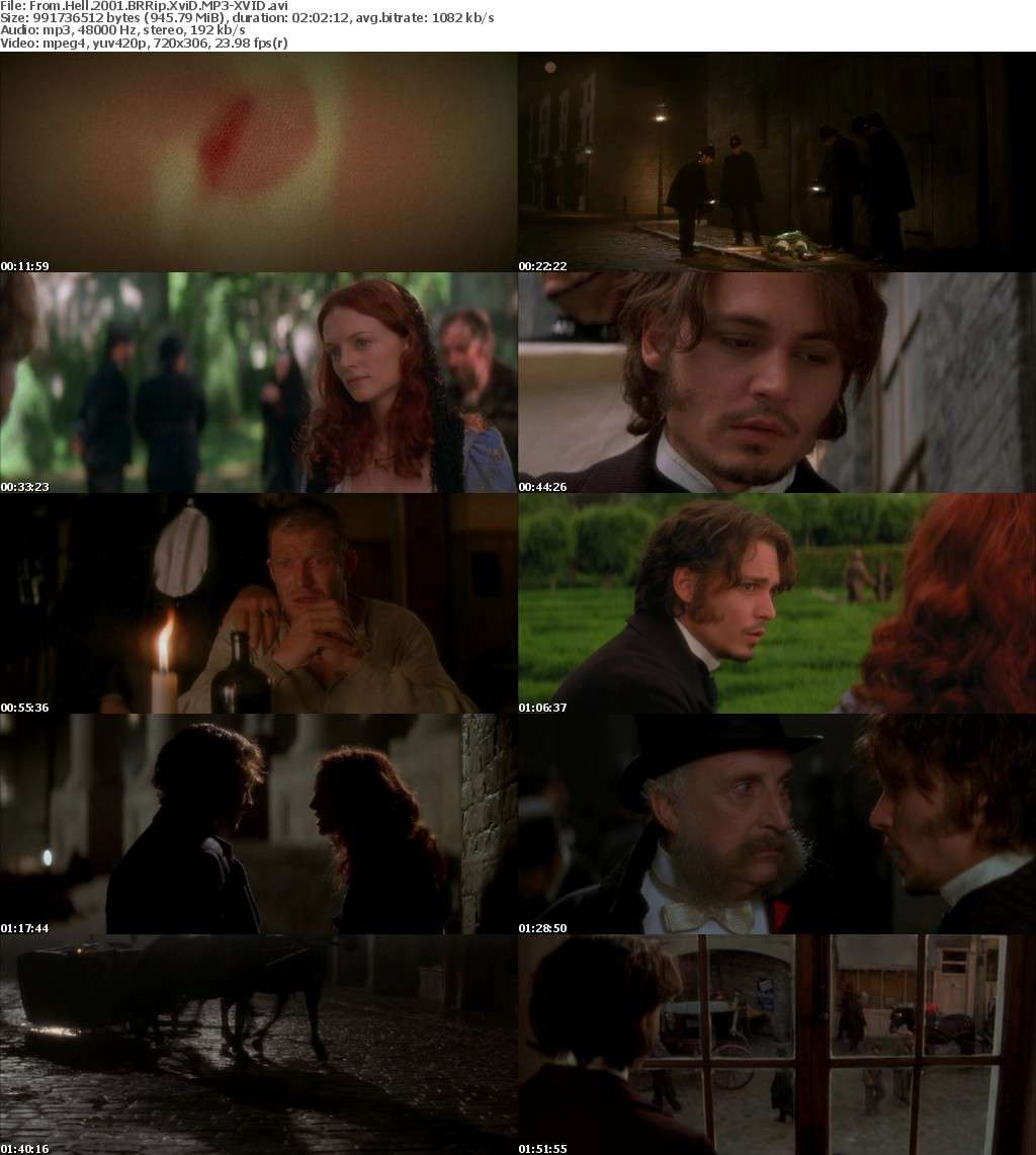 From Hell 2001 BRRip XviD MP3-XVID From Hell 2001 BRRip XviD MP3-XVID