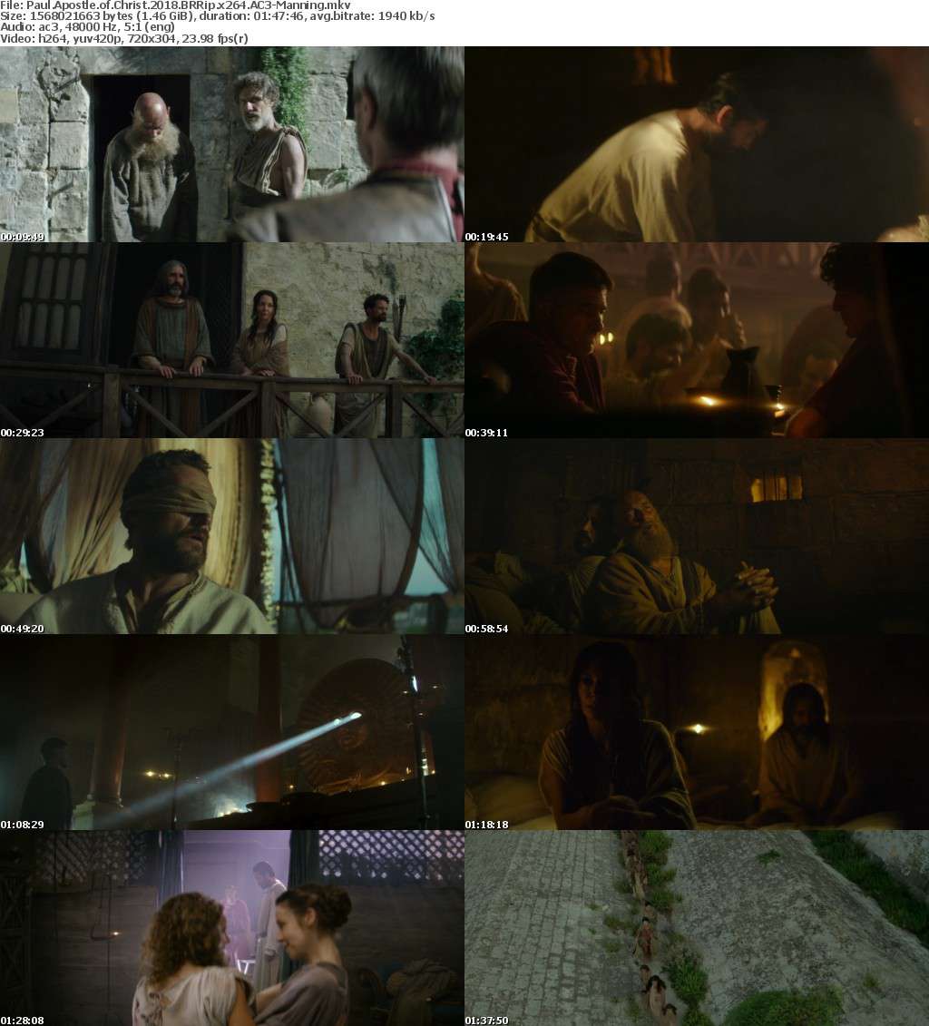 Paul Apostle of Christ 2018 BRRip x264 AC3-Manning Paul Apostle of Christ 2018 BRRip x264 AC3-Manning