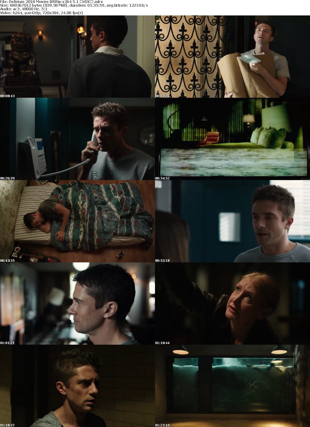 Delirium 2018 Movies BRRip x264 5 1 with Sample Delirium 2018 Movies BRRip x264 5 1 with Sample
