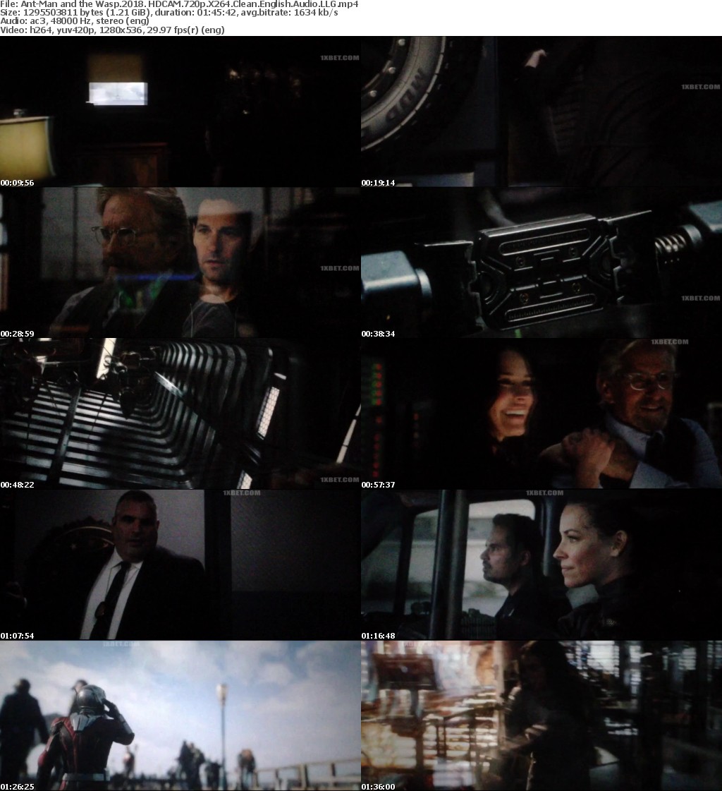 Ant-Man and the Wasp (2018) HDCAM 720p X264 Clean English Audio LLG