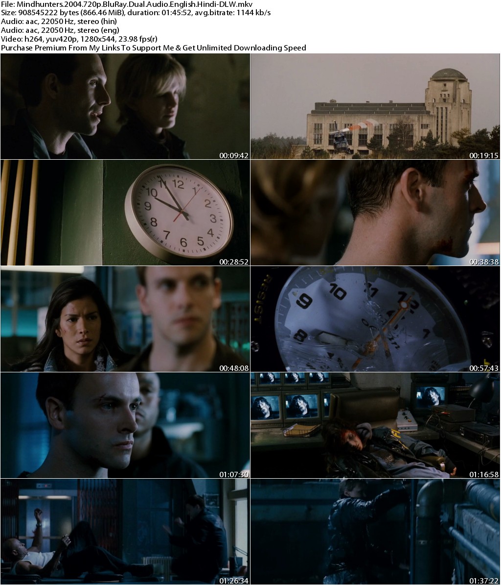 Mindhunters (2004) 720p BluRay x264 Dual Audio [English+Hindi]-DLW