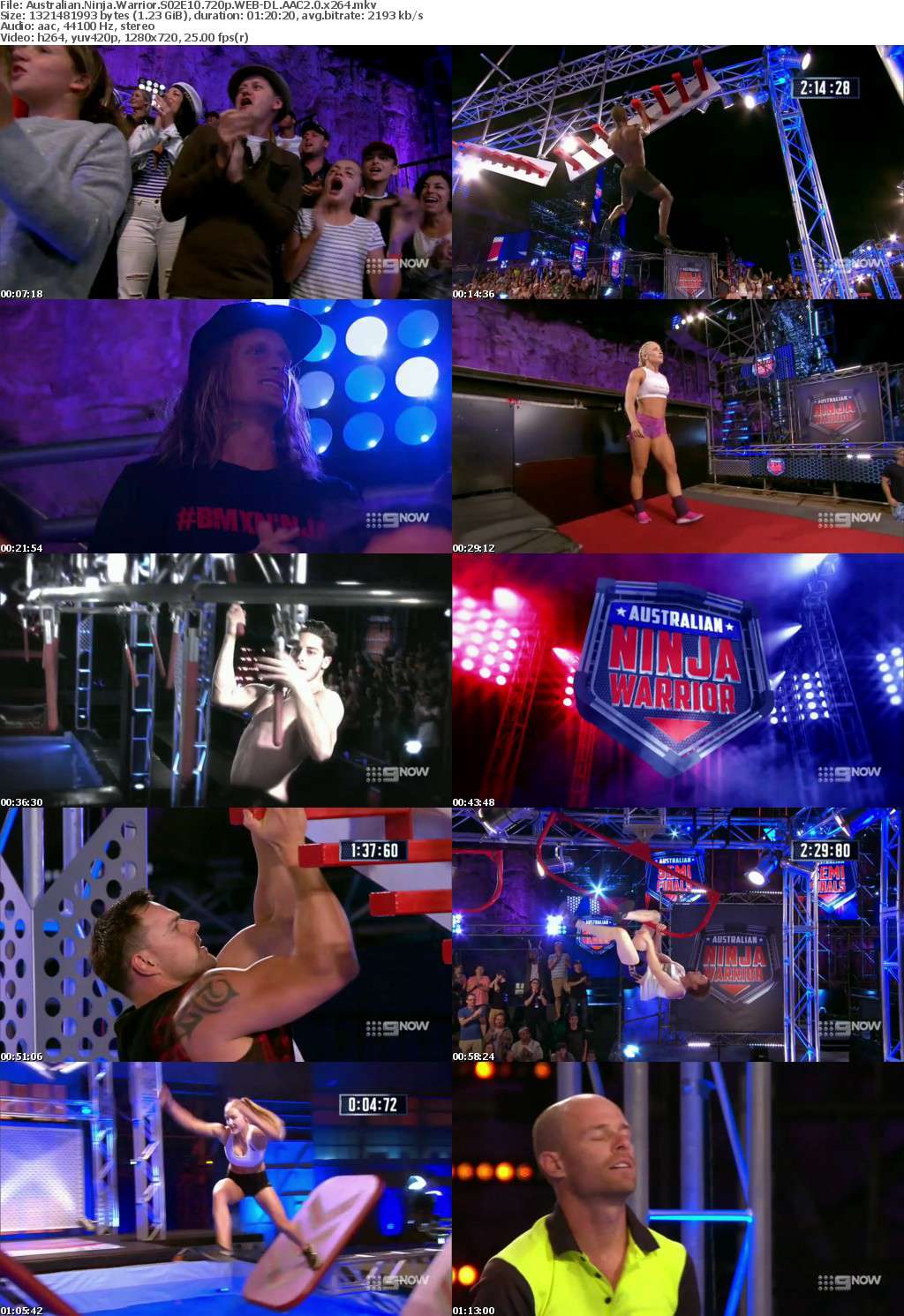 Australian Ninja Warrior S02E10 720p WEB-DL AAC2 0 x264 Australian Ninja Warrior S02E10 720p WEB-DL AAC2 0 x264