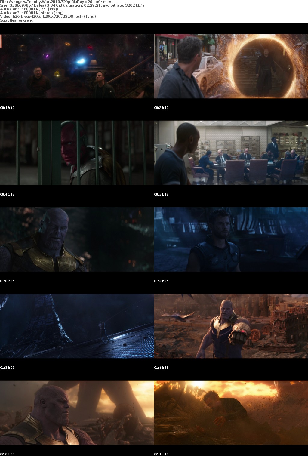 Avengers Infinity War (2018) 720p BluRay x264-x0r