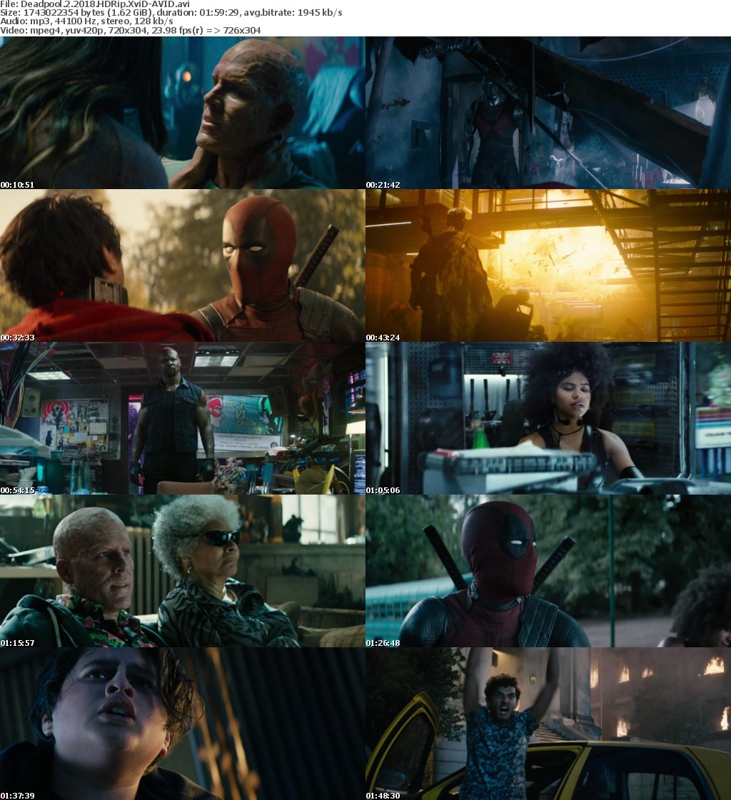 Deadpool 2 (2018) HDRip XviD-AVID