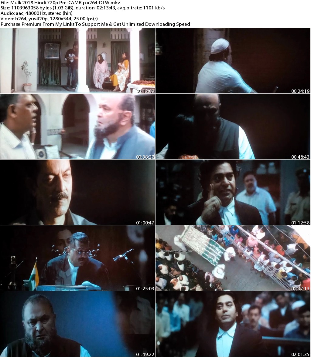 Mulk (2018) Hindi 720p Pre-CAMRip x264-DLW