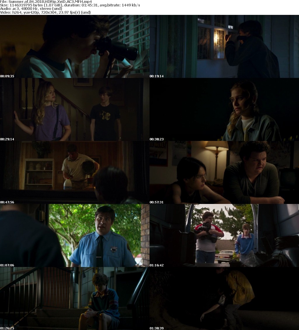 Summer of 84 (2018) HDRip XviD AC3 MFH