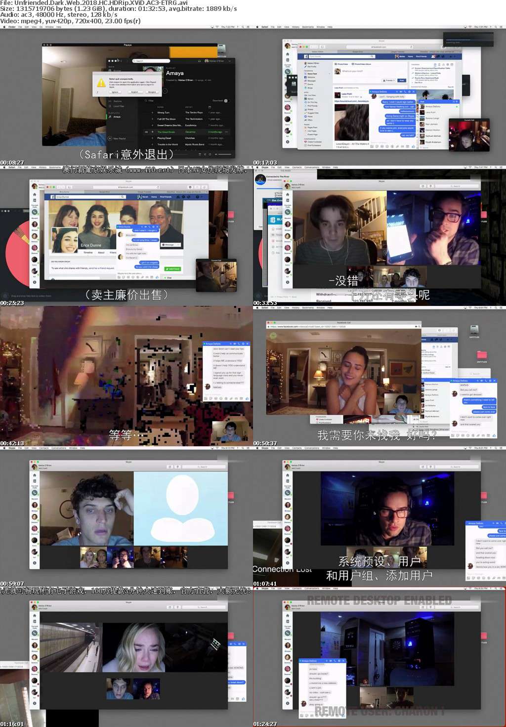 Unfriended Dark Web (2018) HC HDRip XViD AC3-ETRG