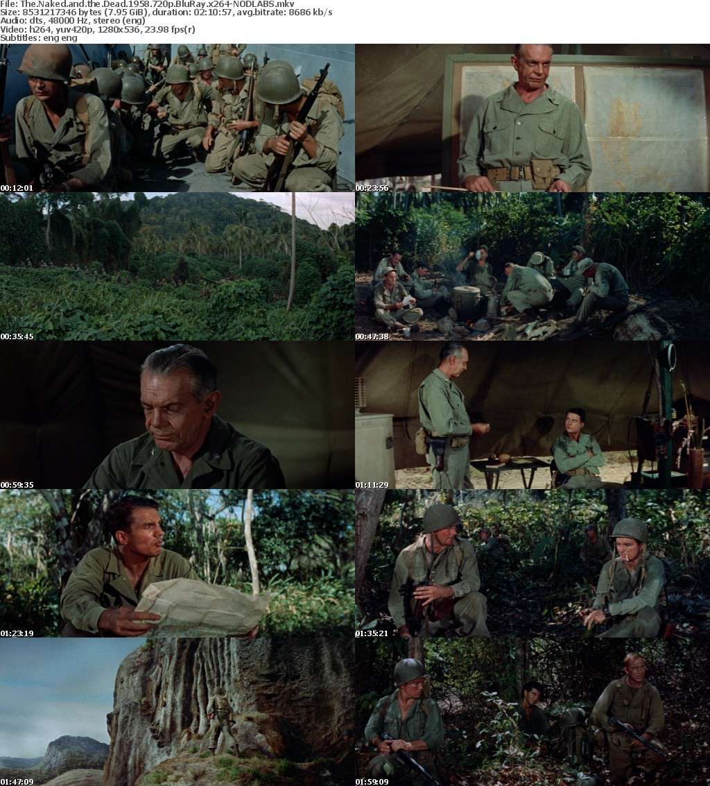 The Naked and the Dead 1958 720p BluRay x264-NODLABS The Naked and the Dead 1958 720p BluRay x264-NODLABS