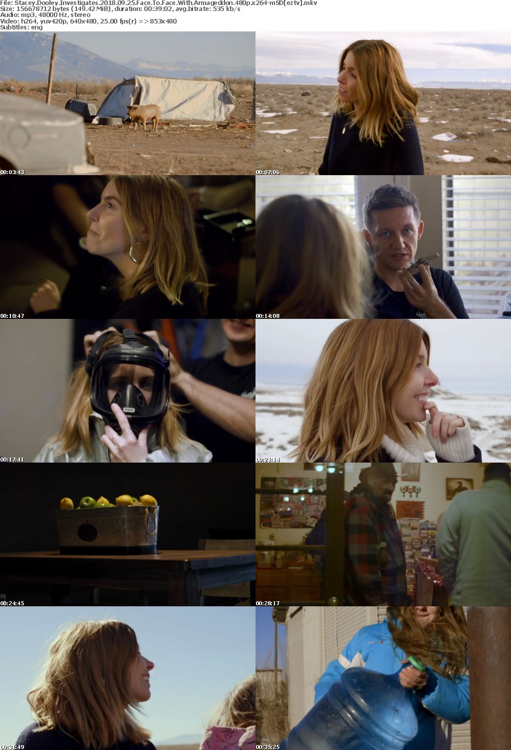 Stacey Dooley Investigates (2018) 09 25 Face To Face With Armageddon 480p x264-mSD