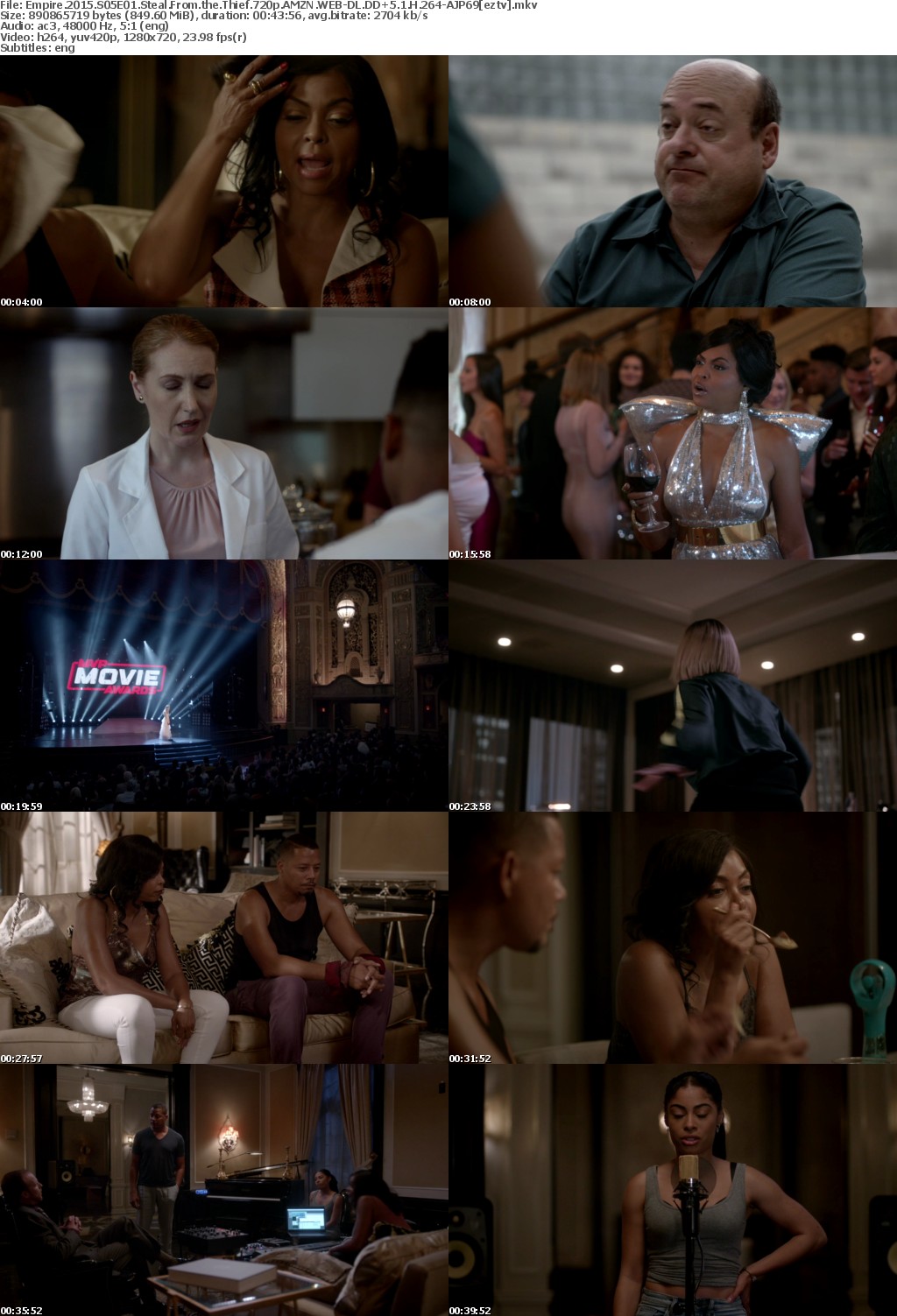 Empire (2015) S05E01 Steal From the Thief 720p AMZN WEB-DL DD+5.1 H264-AJP69