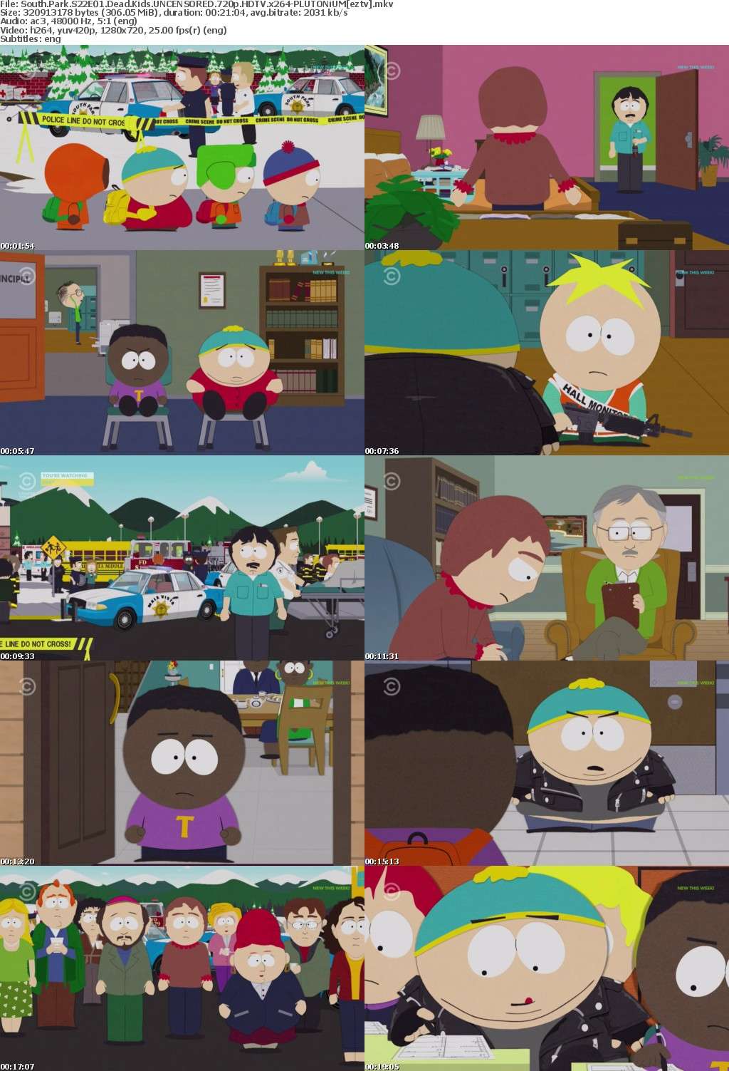 South Park S22E01 Dead Kids UNCENSORED 720p HDTV x264-PLUTONiUM