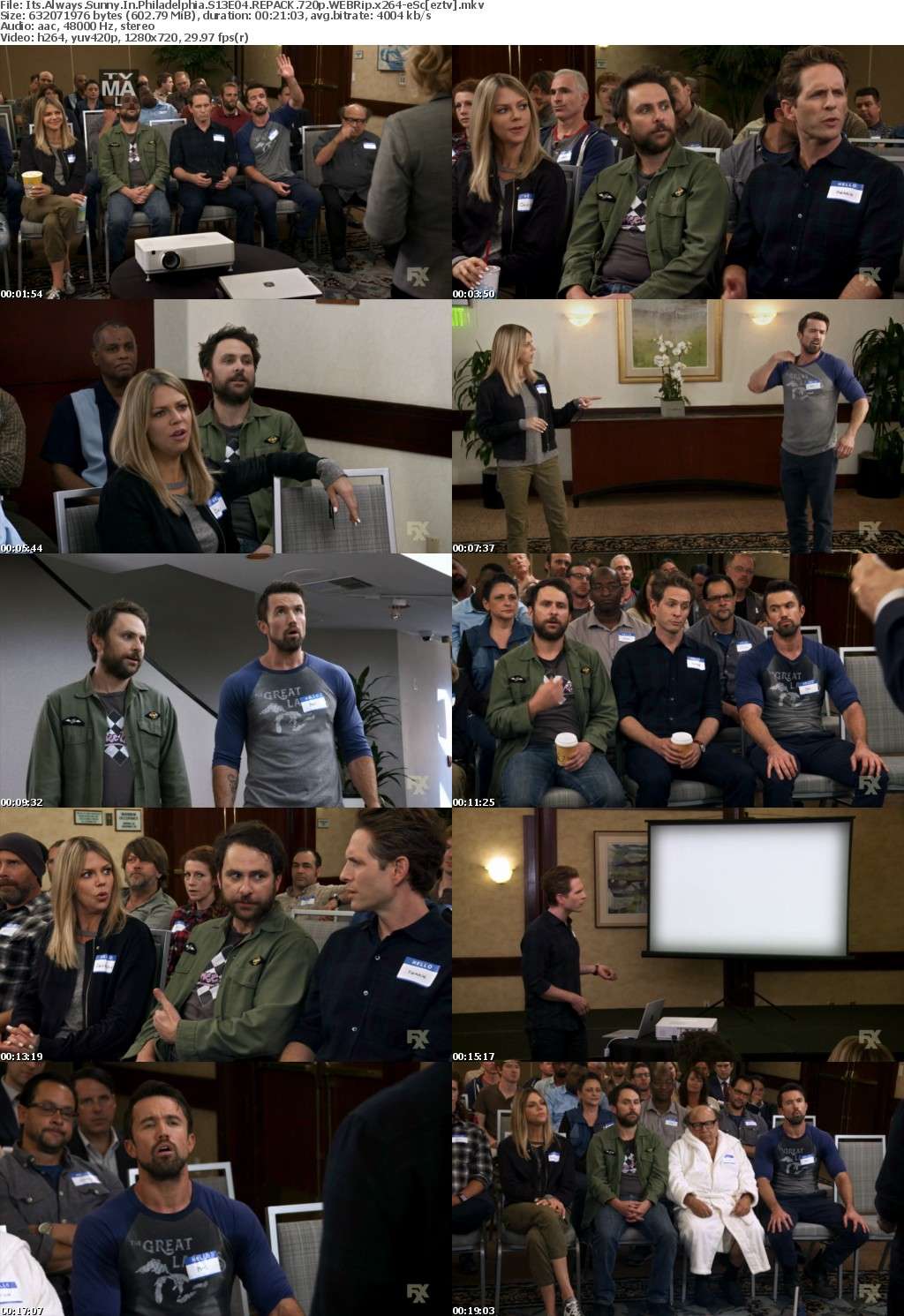 Its Always Sunny In Philadelphia S13E04 REPACK 720p WEBRip x264-eSc