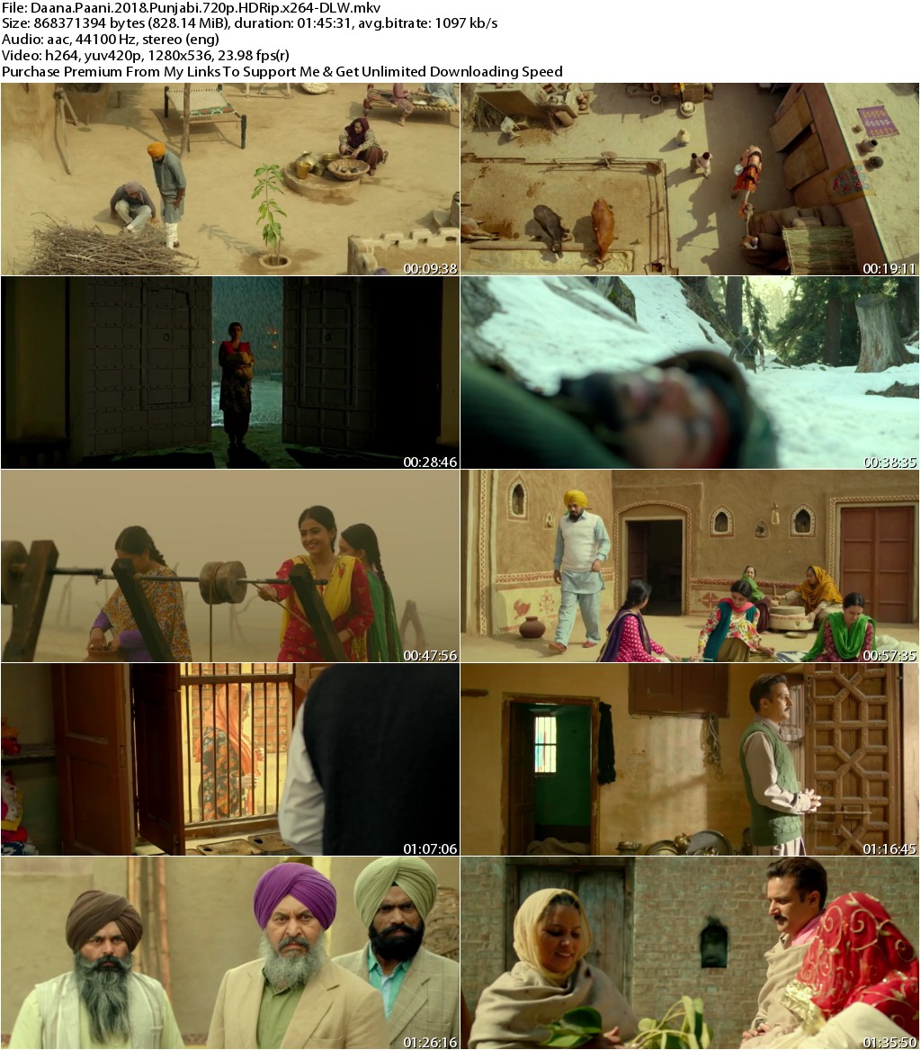 Daana Paani (2018) Punjabi 720p HDRip x264-DLW