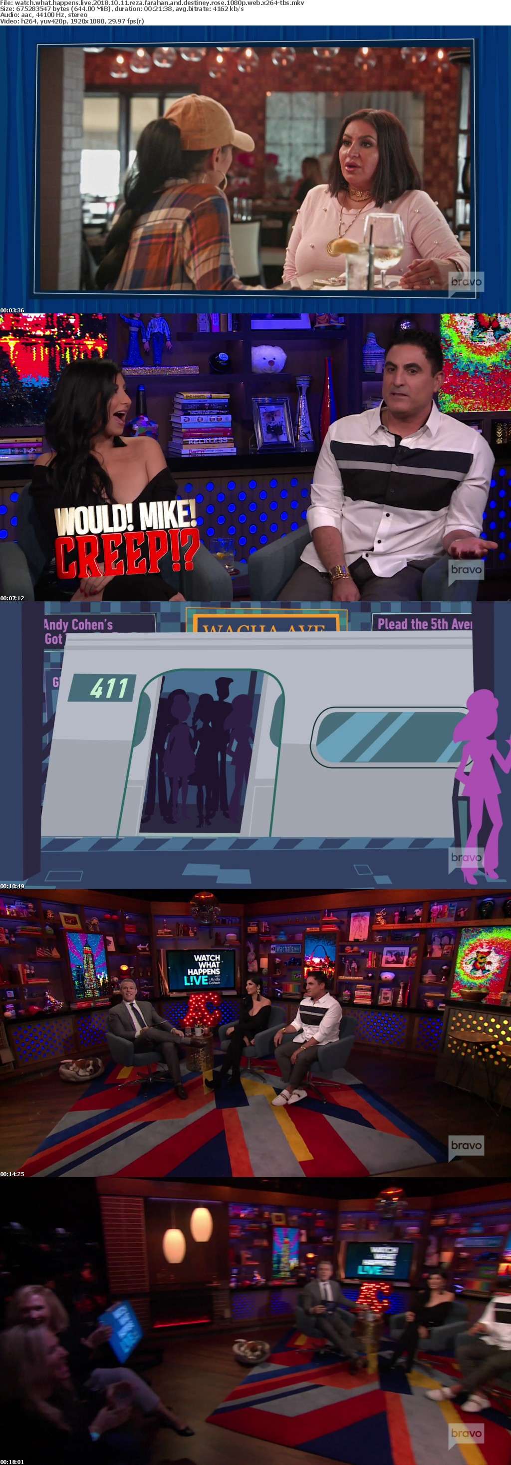 Watch What Happens Live 2018 10 11 Reza Farahan and Destiney Rose 1080p WEB x264-TBS Watch What Happens Live 2018 10 11 Reza Farahan and Destiney Rose 1080p WEB x264-TBS