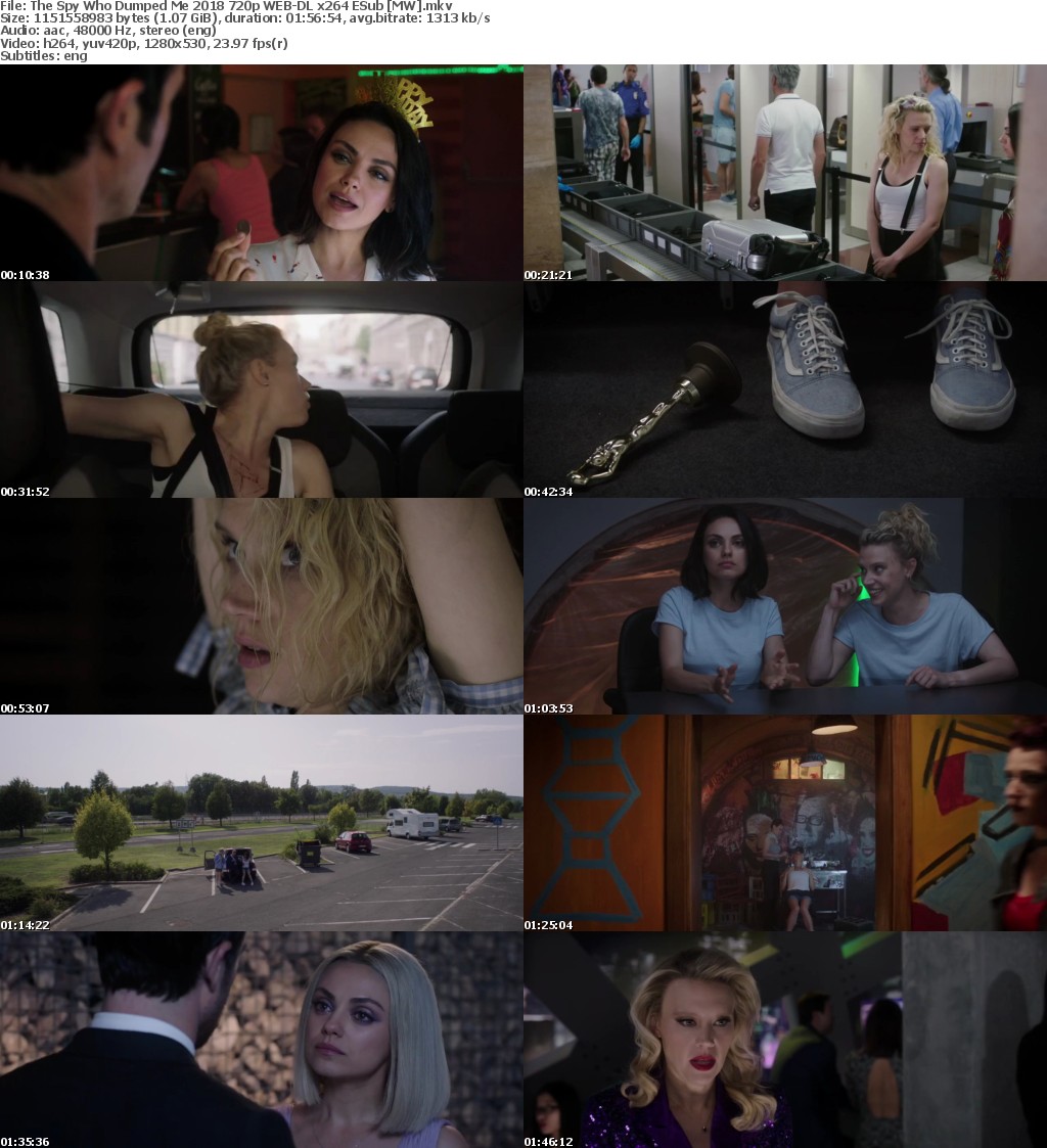 The Spy Who Dumped Me (2018) 720p WEB-DL x264 ESub MW