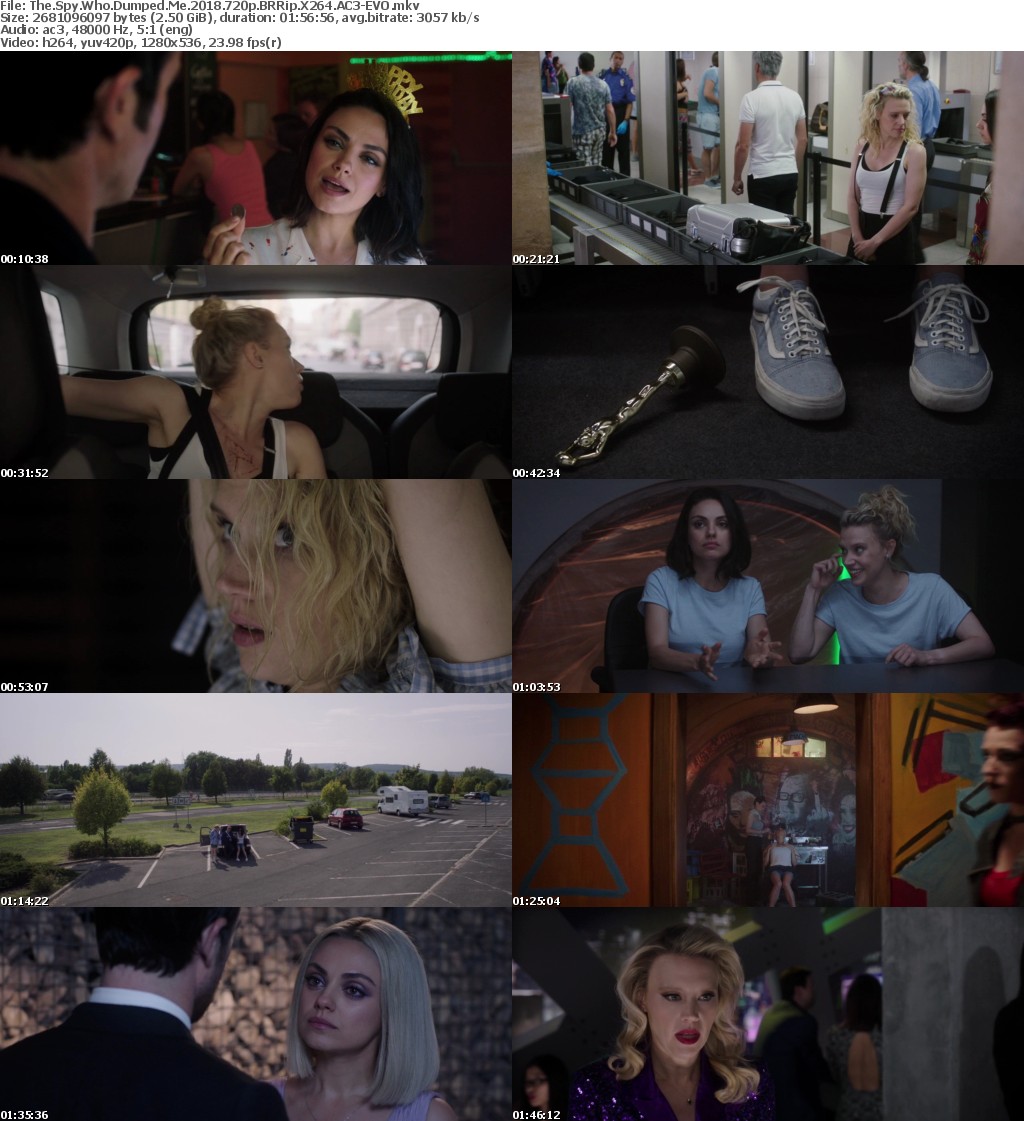 The Spy Who Dumped Me (2018) 720p BRRip X264 AC3-EVO