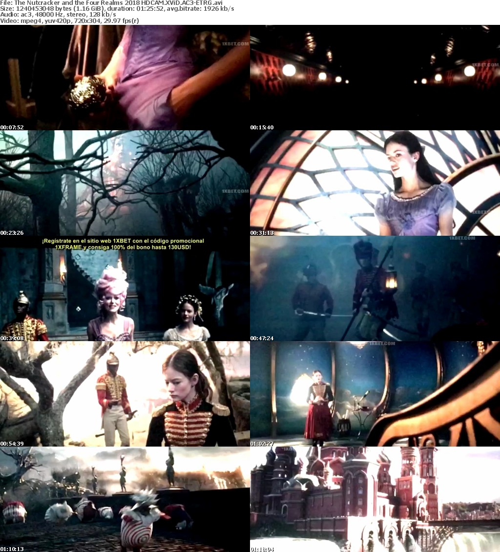 The Nutcracker and the Four Realms (2018) HDCAM XViD AC3-ETRG