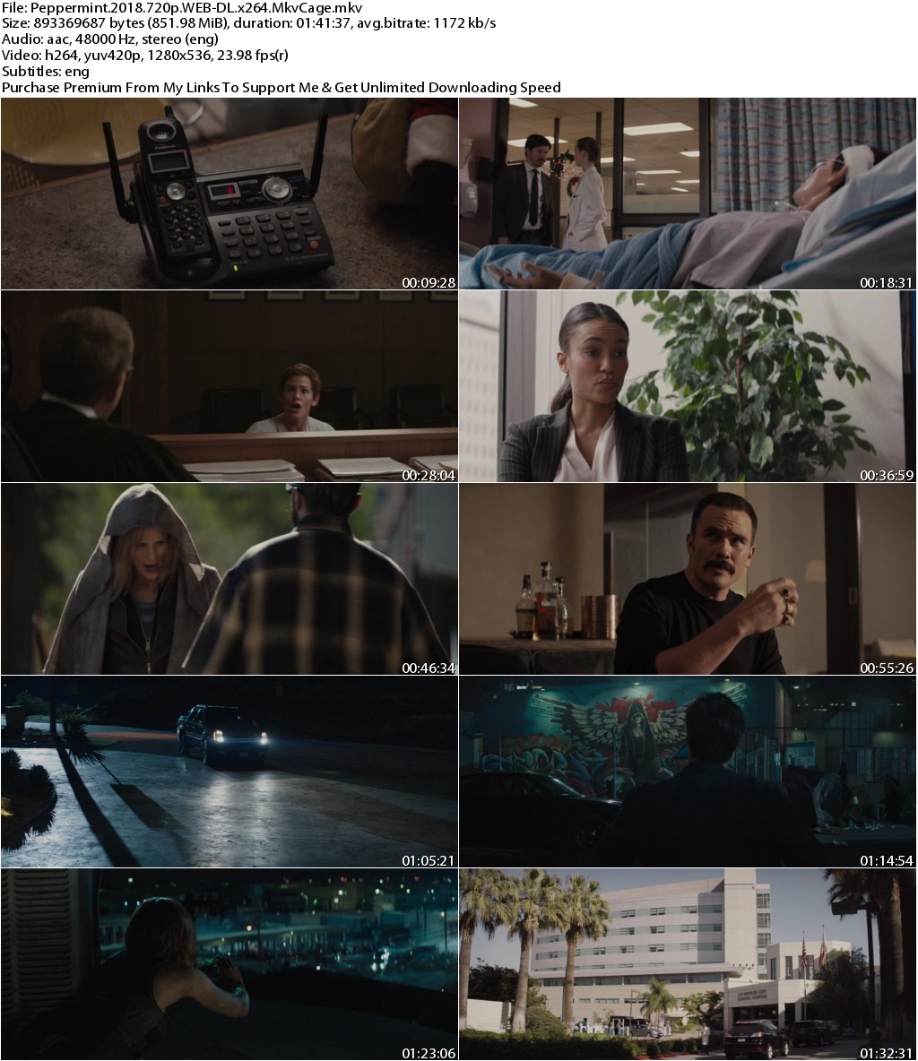 Peppermint (2018) 720p WEB-DL x264 MkvCage