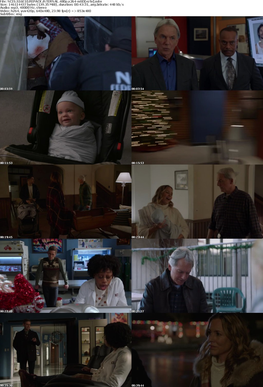 NCIS S16E10 REPACK iNTERNAL 480p x264-mSD