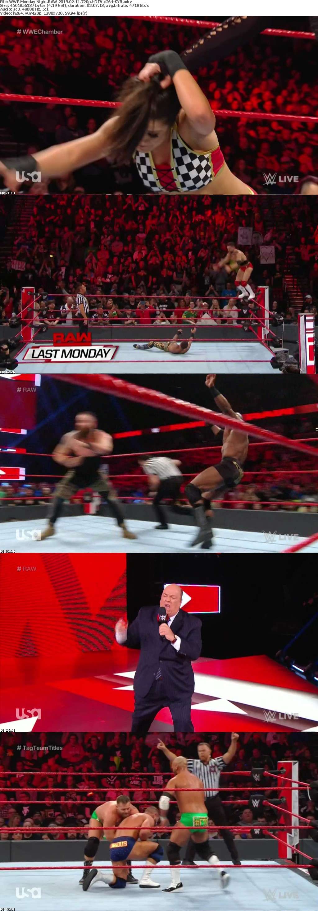 WWE Monday Night RAW 2019 02 11 720p HDTV x264-KYR WWE Monday Night RAW 2019 02 11 720p HDTV x264-KYR