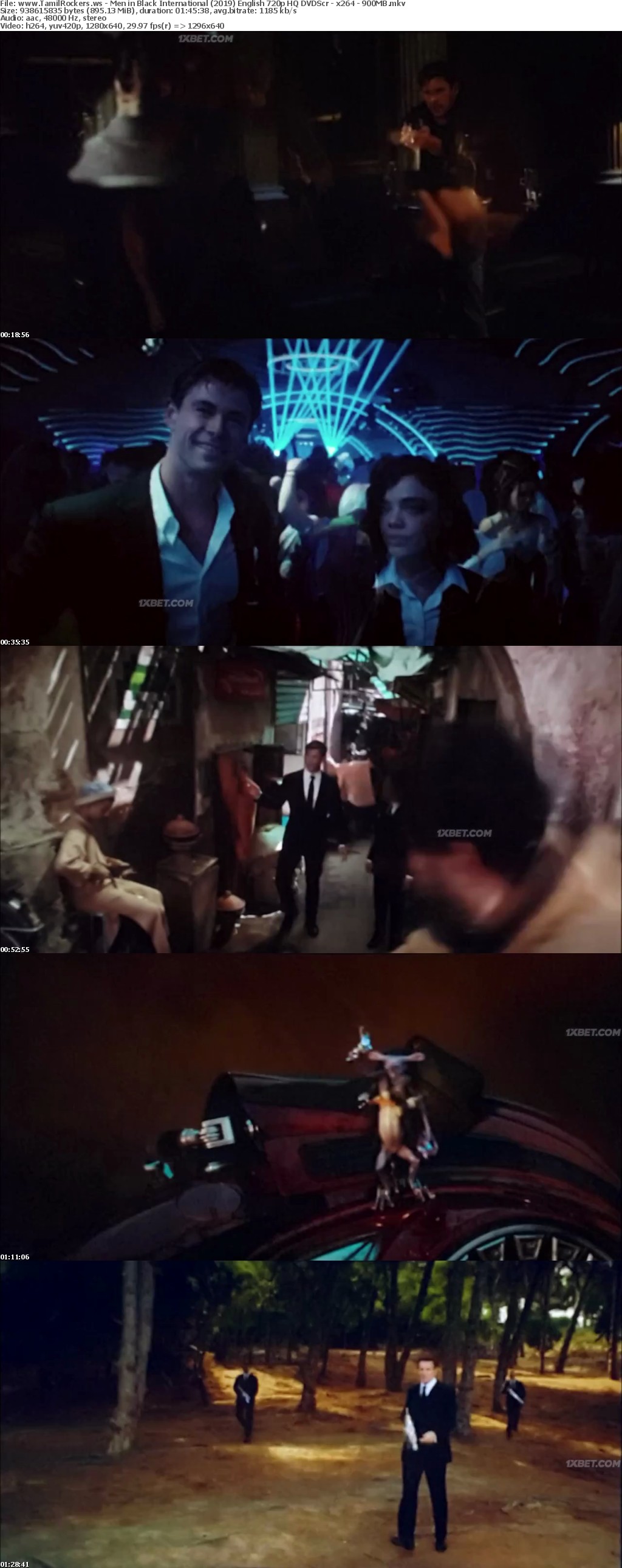 Men in Black International 2019 English 720p HQ DVDScr - x264 - 900MB Men in Black International 2019 English 720p HQ DVDScr - x264 - 900MB