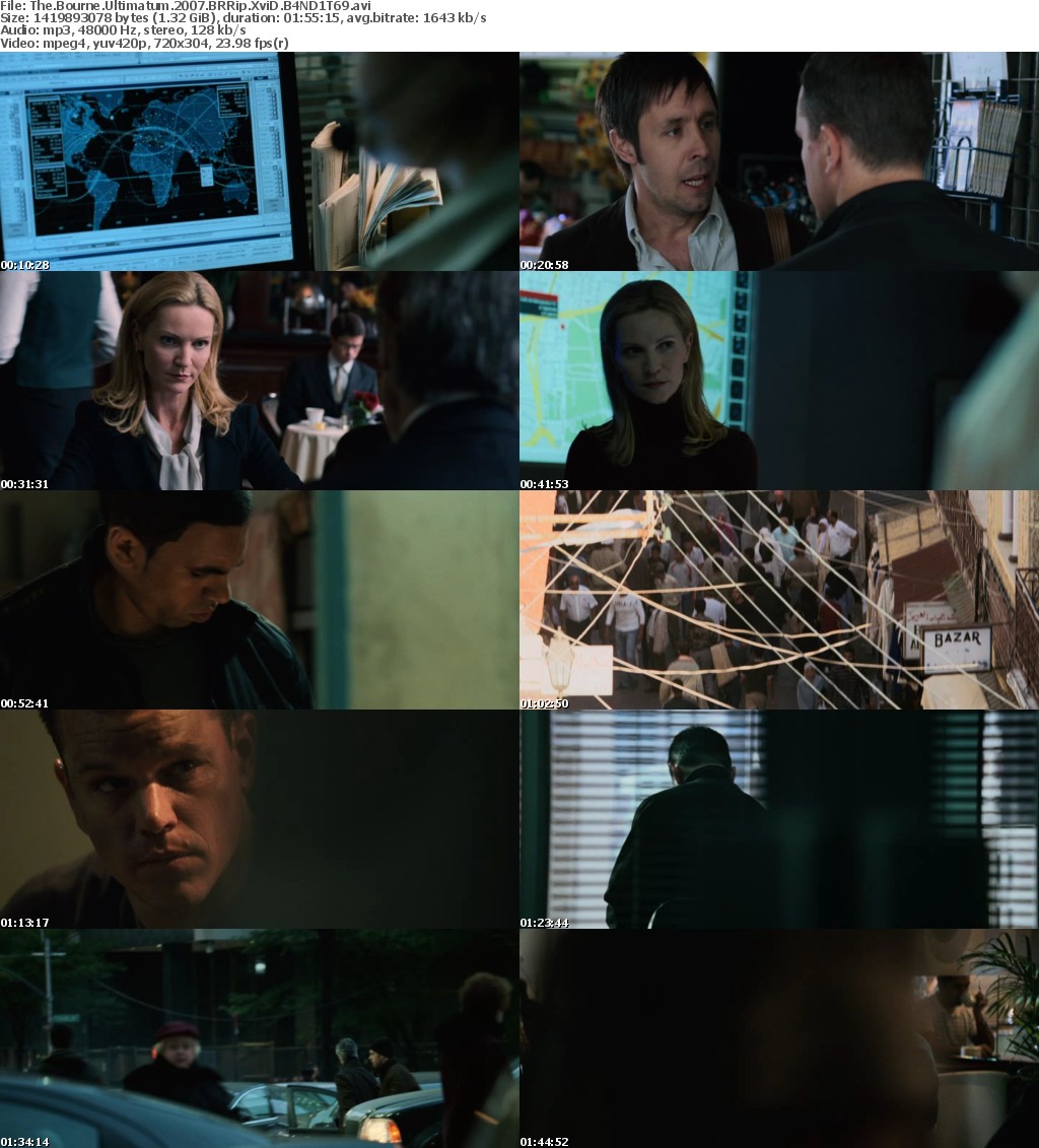 The Bourne Ultimatum (2007) BRRip XviD B4ND1T69