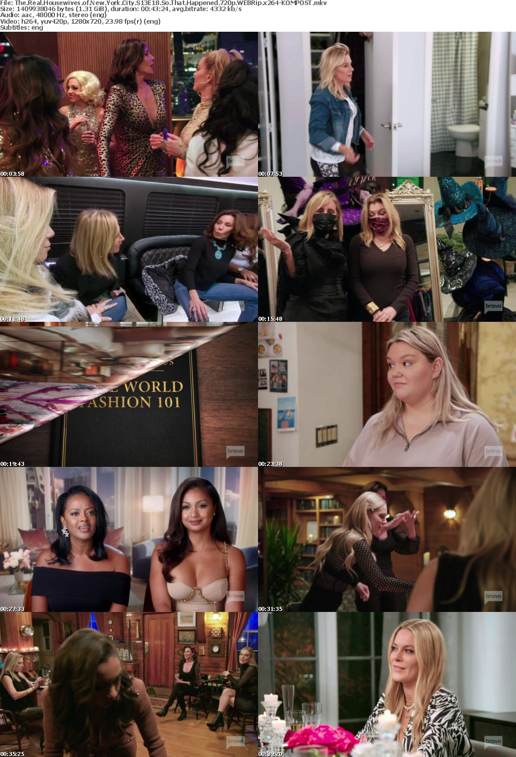 The Real Housewives of New York City S13E18 So That Happened 720p WEBRip x264-KOMPOST
