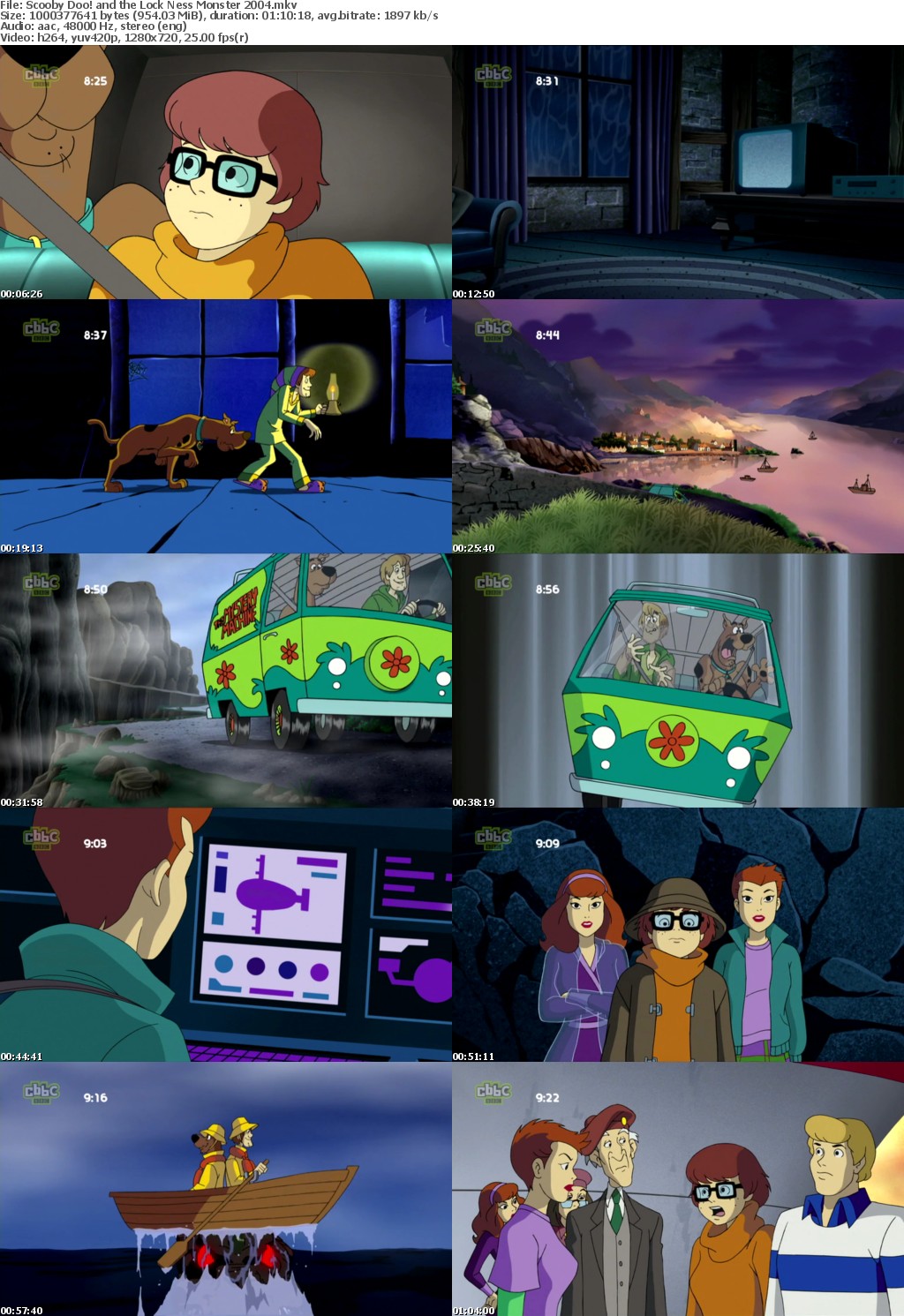 Scooby Doo! and the Lock Ness Monster 2004 720p HDTV x264 i c