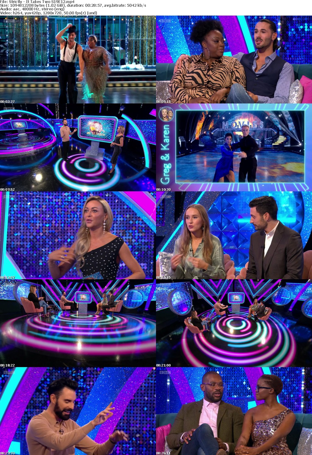 Strictly - It Takes Two S19E12 (1280x720p HD, 50fps, soft Eng subs)
