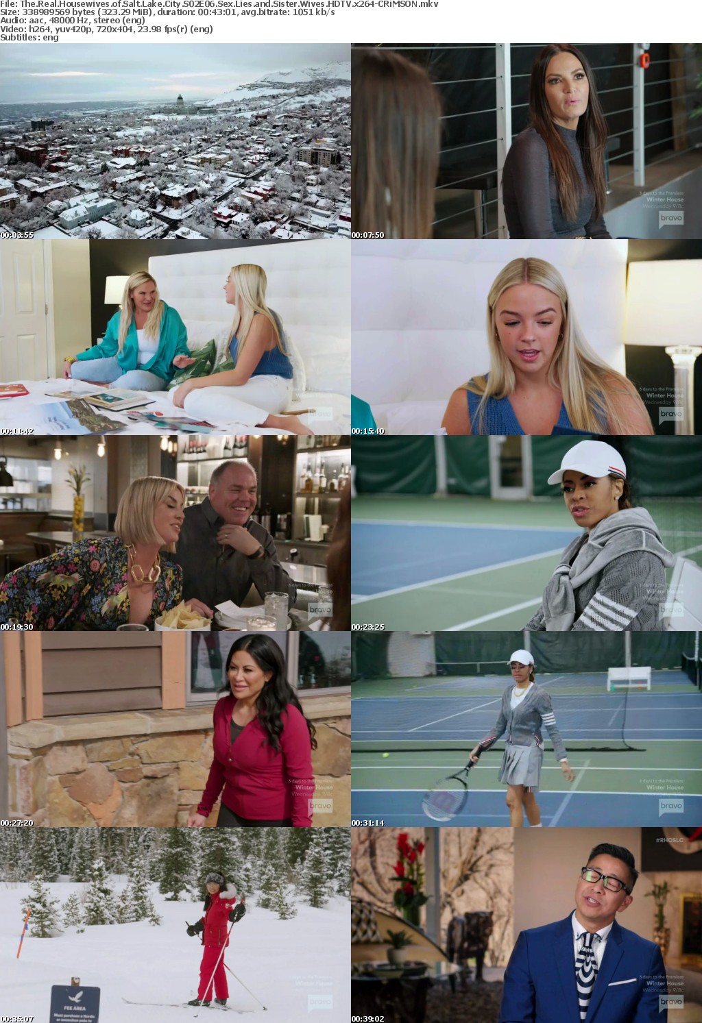 The Real Housewives of Salt Lake City S02E06 Sex Lies and Sister Wives HDTV x264-CRiMSON