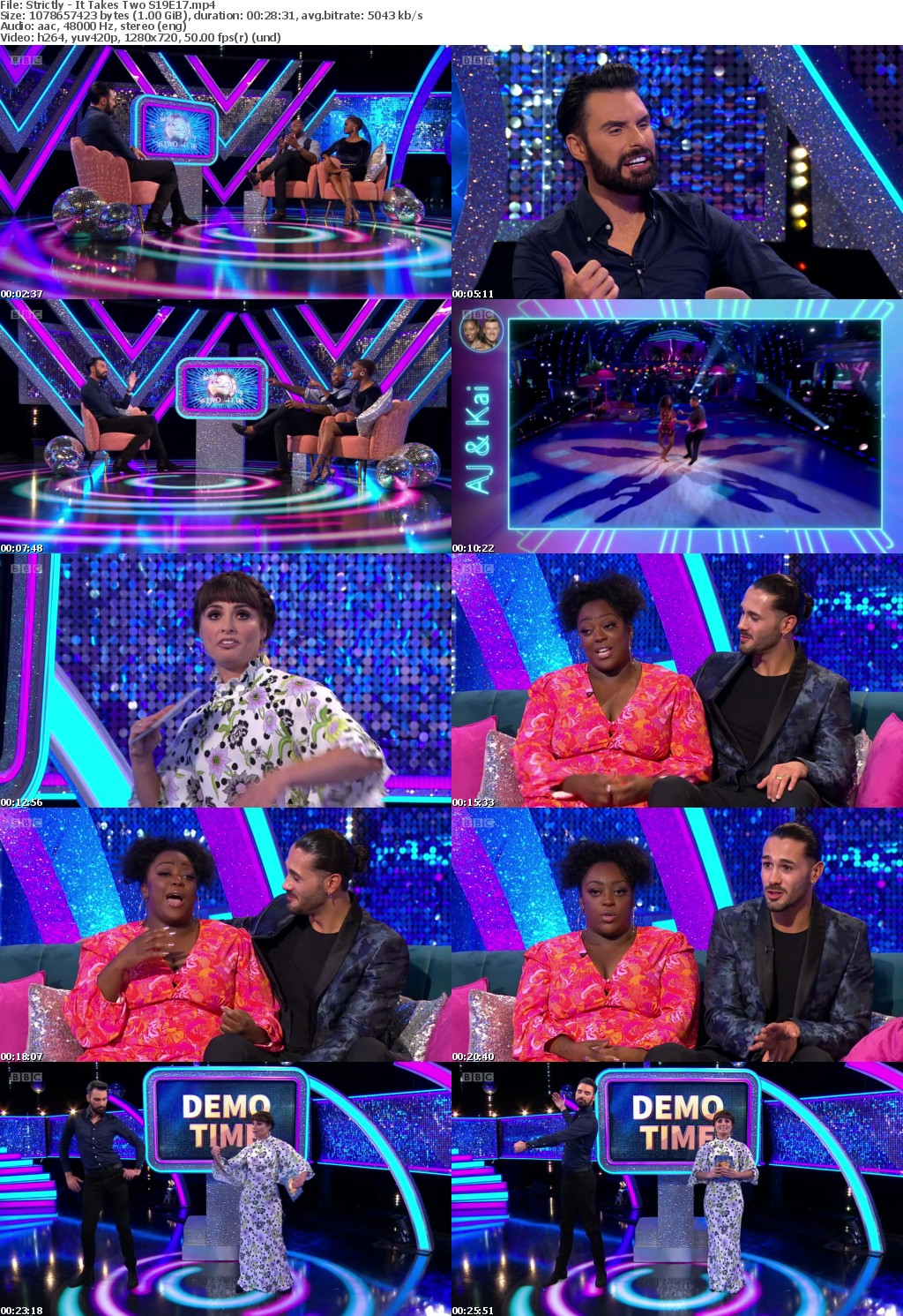 Strictly - It Takes Two S19E17 (1280x720p HD, 50fps, soft Eng subs)