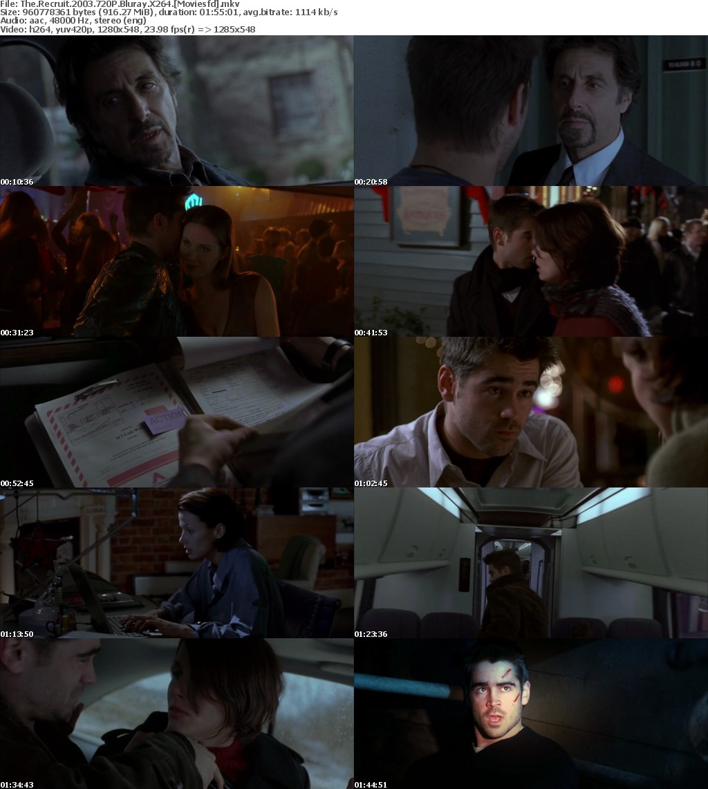 The Recruit (2003) 720p BluRay x264 - MoviesFD