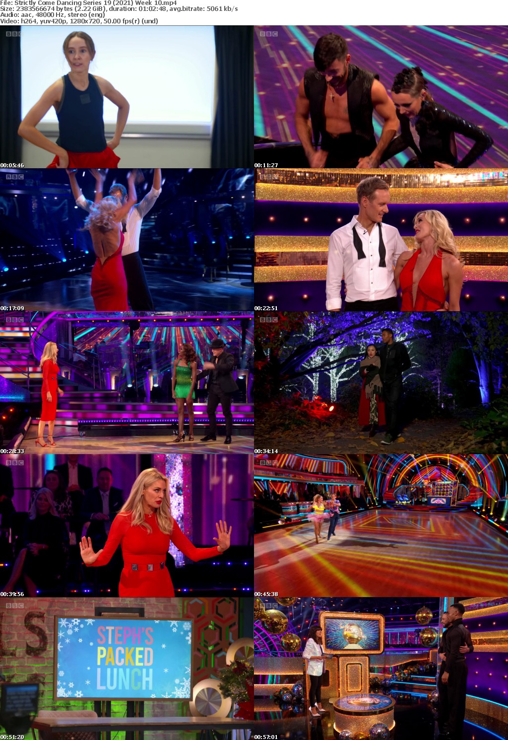 Strictly Come Dancing Series 19 (2021) Week 10 (1280x720p HD, 50fps, soft Eng subs)