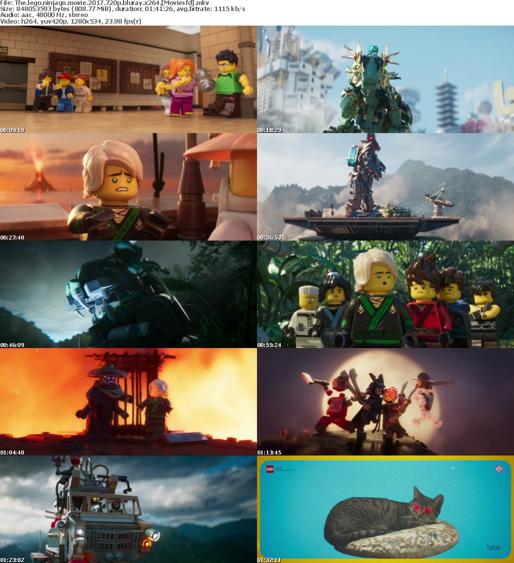 The Lego Ninjago Movie (2017) 720p BluRay x264 - MoviesFD