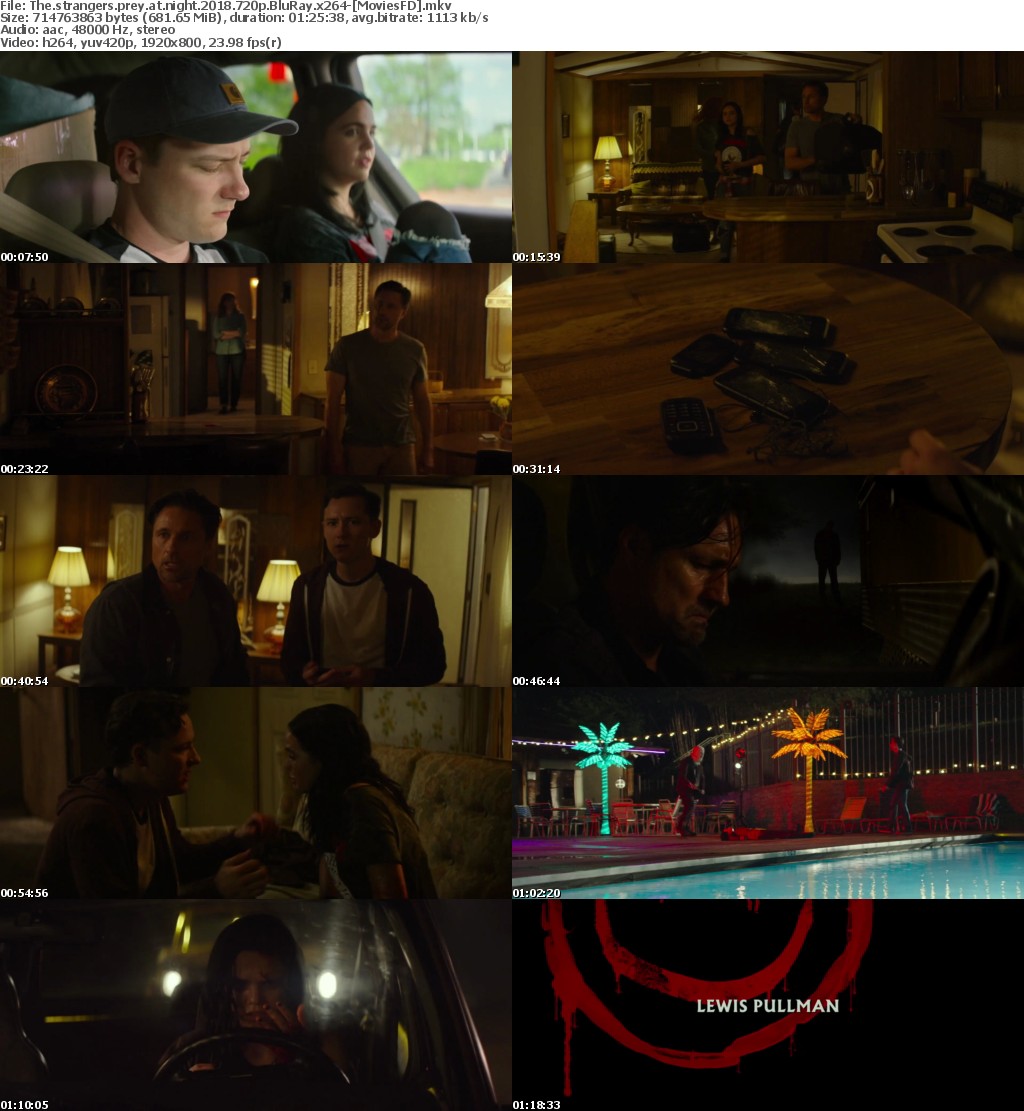 The Strangers Prey At Night (2018) 720p BluRay x264- MoviesFD