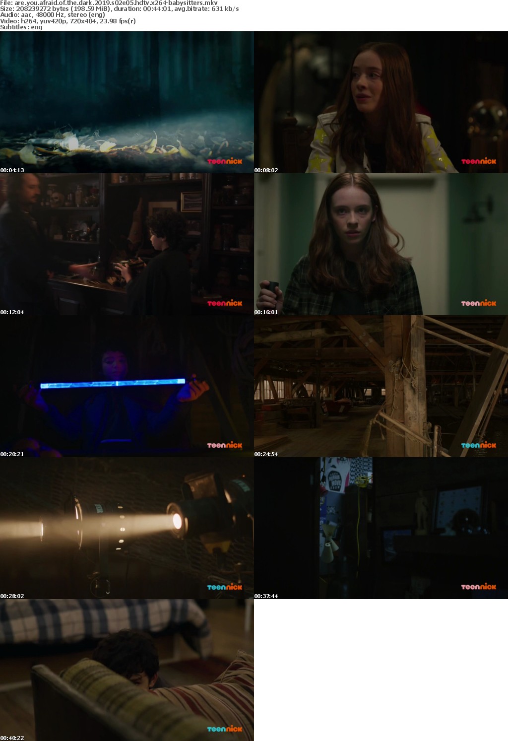 Are You Afraid of the Dark 2019 S02E05 HDTV x264-BABYSITTERS