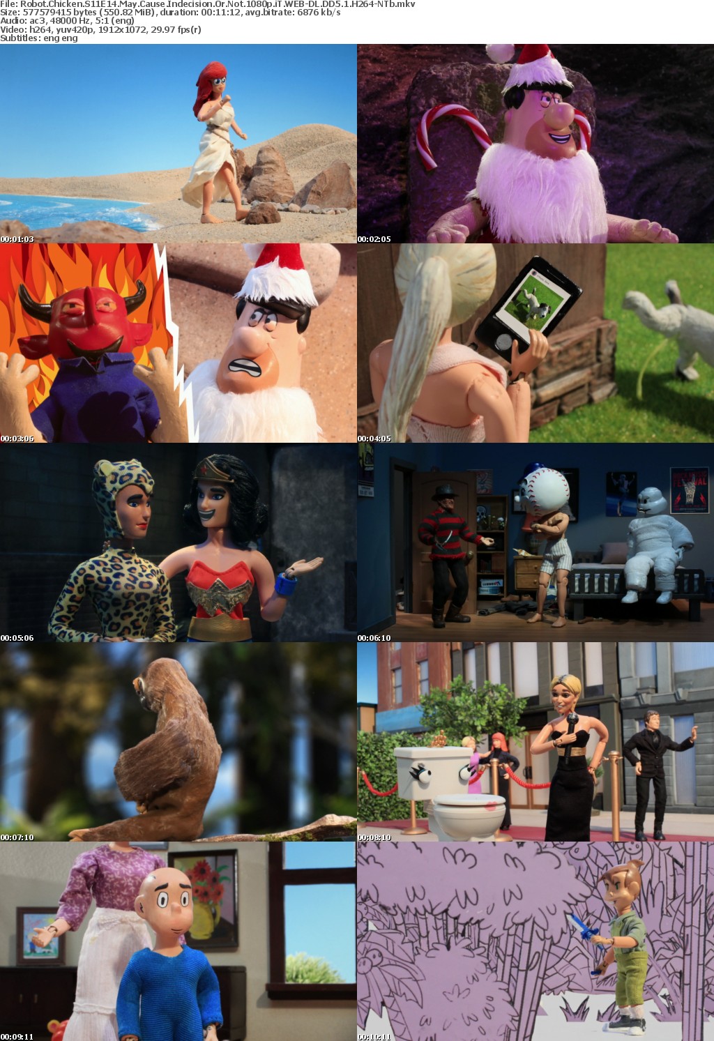 Robot Chicken S11E14 May Cause Indecision Or Not 1080p WEB-DL DD5 1 H264-NTb
