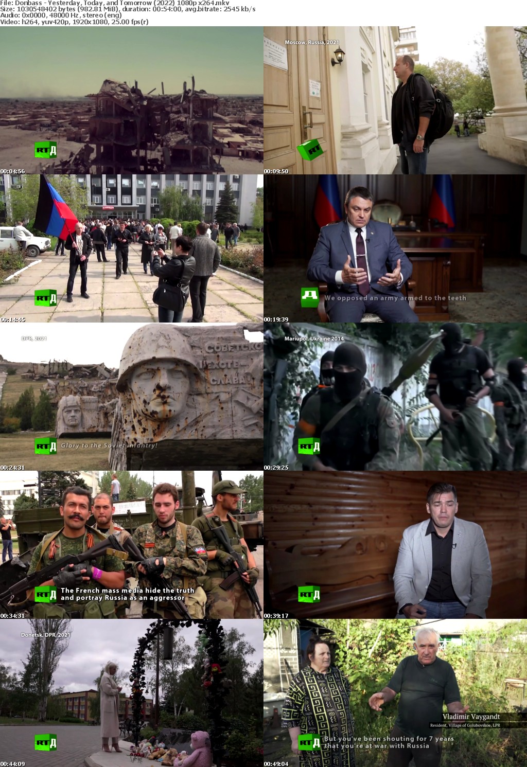 Donbass - Yesterday, Today, and Tomorrow (2022) 1080p x264 mkv