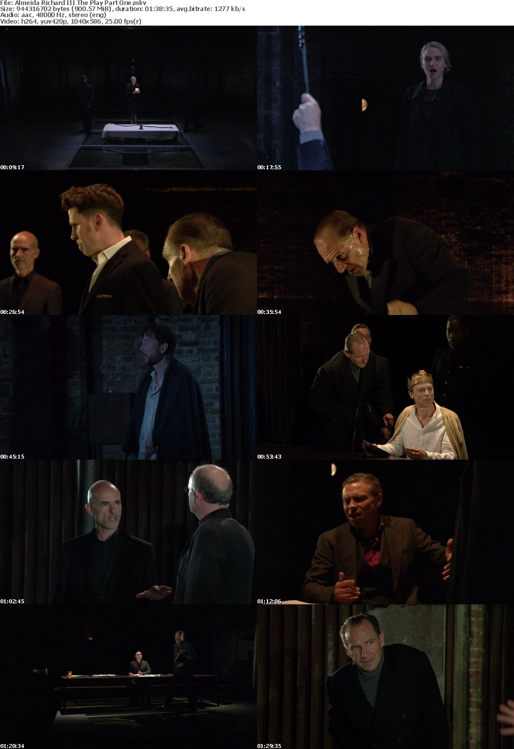 Shakespeares Richard III with Ralph Fiennes Live at Almieda Theatre 2016 Recode