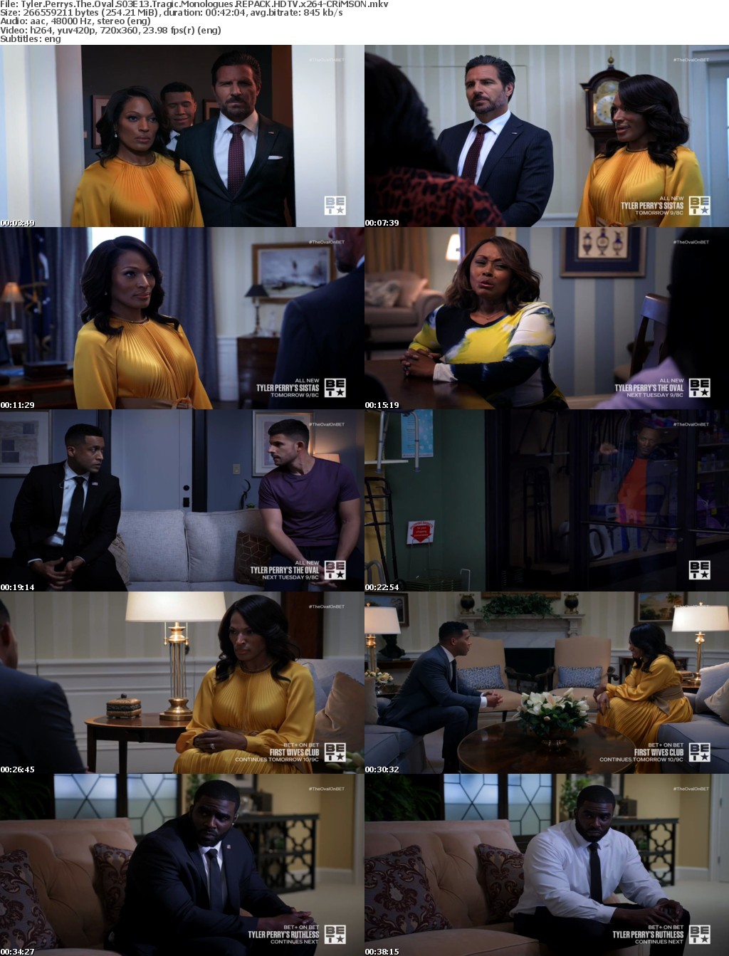 Tyler Perrys The Oval S03E13 Tragic Monologues REPACK HDTV x264-CRiMSON