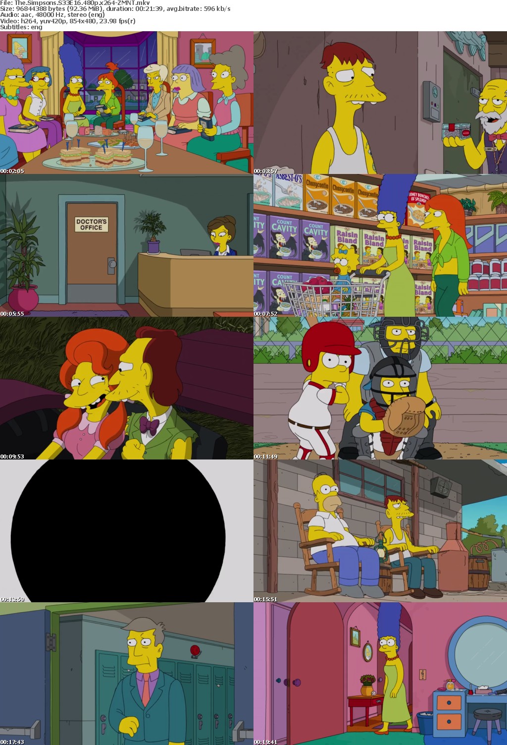 The Simpsons S33E16 480p x264-ZMNT