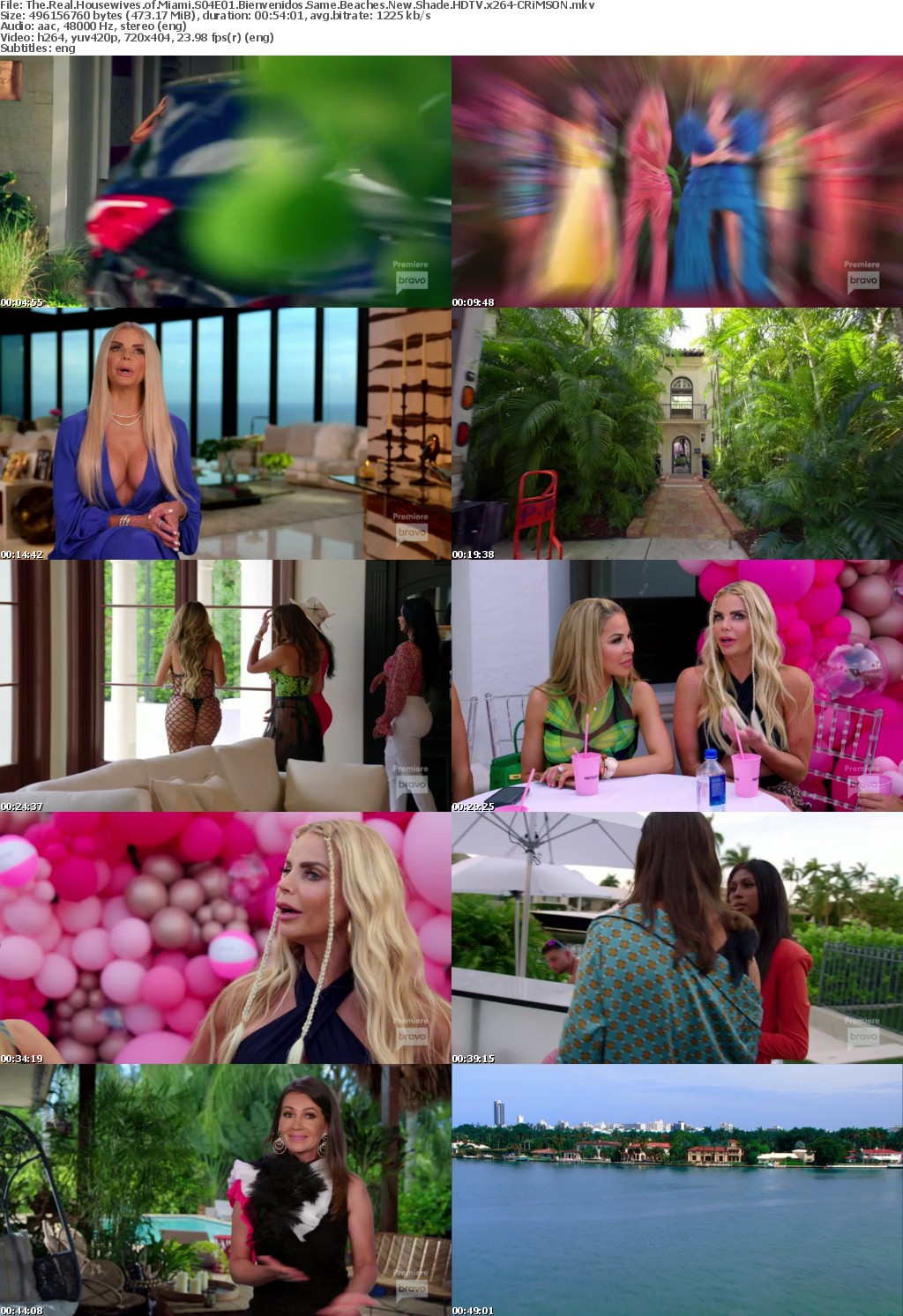 The Real Housewives of Miami S04E01 Bienvenidos Same Beaches New Shade HDTV x264-CRiMSON