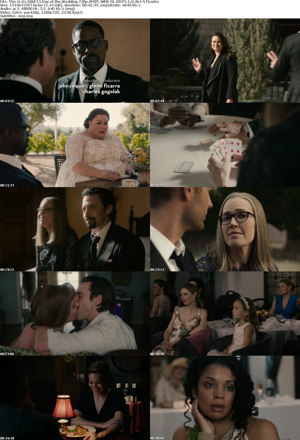 This is Us S06E13 Day of the Wedding 720p AMZN WEBRip DDP5 1 x264-NTb